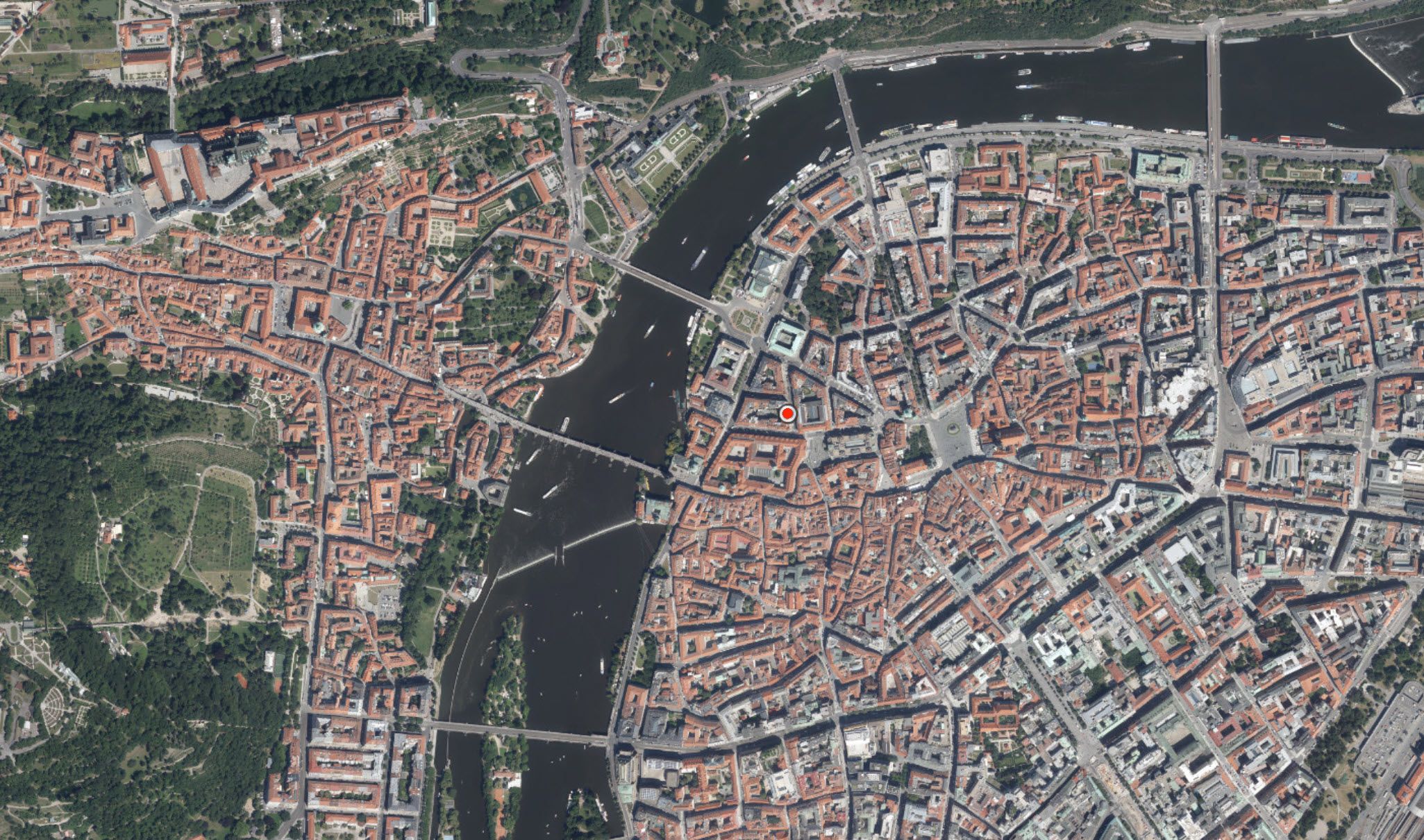 Mapa s adresou Valentinská 92/3, Praha